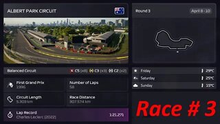 F1 Manager 2022 Career Mode Team Ferrari Race 3