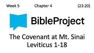 2024-02-14 Bible in a Year Week 5 - Leviticus 1-18