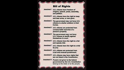 ⚠️⚠️⚠️ Never forget your "Bill of Rights"