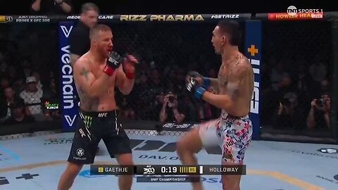 #UFC MAX HOLLOWAY & GAETHJE STAND AND BANG IN THE LAST 10 SECONDS AND FUCKING FOLDED HIM