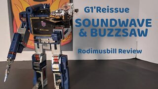 Transformers G1 Reissue SOUNDWAVE & BUZZSAW Review *Walmart Exclusive*