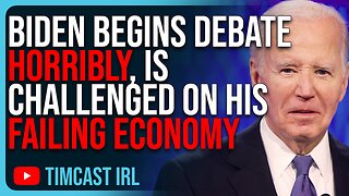 Biden Begins Trump Debate HORRIBLY, Is Challenged On His FAILING Economy