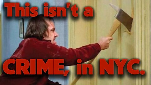 Raging AXE Maniac in Manhattan - This is the NEW NORMAL for NYC