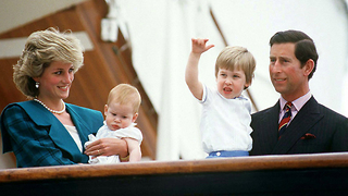 Young Prince William And Harry