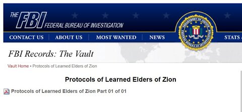 Exposing the Centuries Old Zionist Jew Protocol Plan