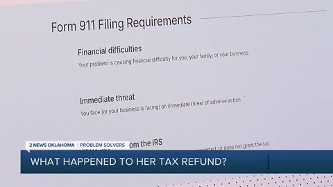 Woman struggles to deal with IRS to find tax refund