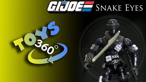 Snake Eyes 25th G.I.Joe - toy action figure video 360º #shorts