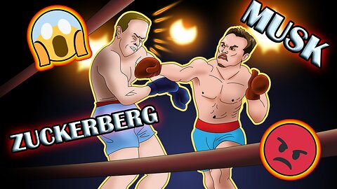Elon Musk fights Mark Zuckerberg! 2D Animation Cartoon! (Re-upload)