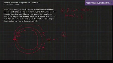 6th Grade Itinerary Problems Using Formulas: Problem 4