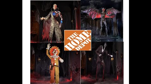 🎃The Home Depot 2023 amazing Halloween animatronic LINEUP!!👻