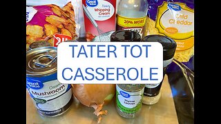 TATER TOT CASSEROLE | EASY CHEESY DINNER