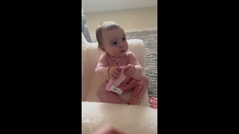 Baby Thinks Dada Is Calling And Answers