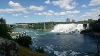 Niagara Falls with rambow bridge