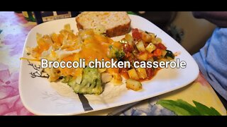 BROCCOLI CHICKEN CASSEROLE WITH EGG NOODLES