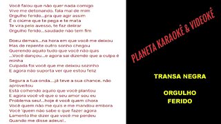 Transa Negra Orgulho Ferido KaraoKê