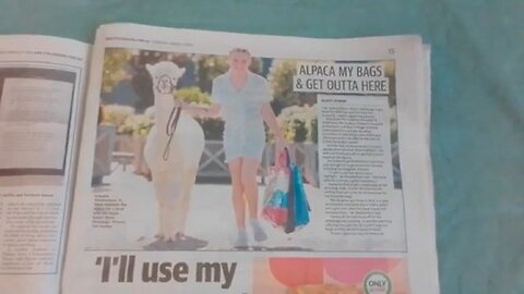 Media magic transforms Albo the backpacker into an alpaca!