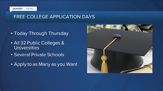 Free College Application Days start today in Colorado