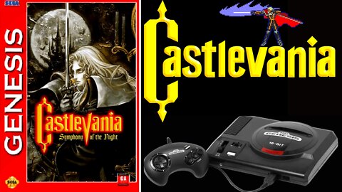 🦇Castlevania Symphony of the Night for Sega MegaDrive & Genesis🦇