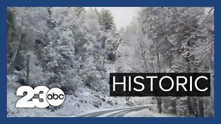 Winter storm impacts roadways across California