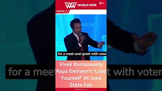 Vivek Ramaswamy Raps Eminem’s ‘Lose Yourself’ At Iowa State Fair-World-Wire #shorts