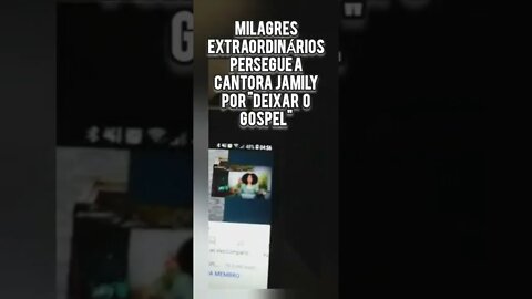 Canal Milagres Extraordinários persegue cantora JAMILY por deixar o gospel/FALSOS CRENTES BOCA KENTE