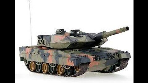 Tanque de batalla Leopard 2A4 de fabricación alemana de la OTAN/Ucrania dañado