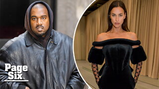 Kanye West and ex Irina Shayk have flirty moment at London Fashion Week