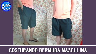 Aprenda Como Costurar Bermuda Masculina (Com Velcro)-P1-EP 155