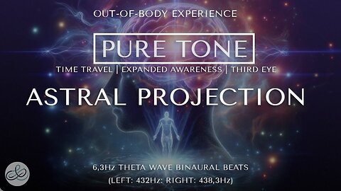 PURE TONE 80 minutes 6,3Hz Theta Waves for Astral Projection Binaural Beats - Out of Body Experience