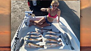 Catching Limits of Redfish!! Texas Inshore Fishing, Corpus Christi