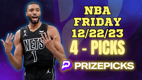#PRIZEPICKS | BEST PICKS #NBA FRIDAY | 12/22/2023 | TODAY | BEST BETS | #BASKETBALL | PROP BETS