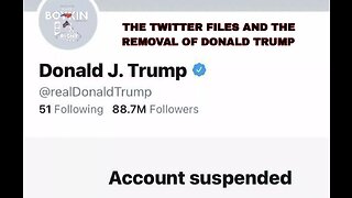 THE TWITTER FILES AND THE REMOVAL OF DONALD TRUMP