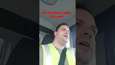 No Christmas lights this year