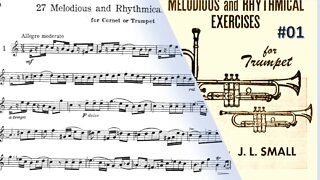 🎺🎺🎺 [TRUMPET ETUDE] Small 27 Melodical and Rhythmical exerc. forTrumpet- #01 por Helder Passinho Jr.