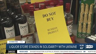 Liquor stores stand in solidarity with Ukraine