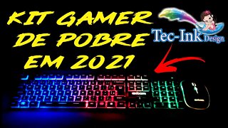 KIT DE POBRE Com Mouse e Teclado Gamer RGB Semi-Mecânico EXBOM BK-G550 é Bom Ou é EXRUIM? Unboxing