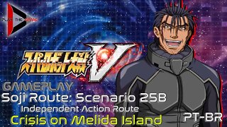 Super Robot Wars V - Stage 25B: Crisis on Melida Island [Independent](Souji Route) [PT-BR][Gameplay]