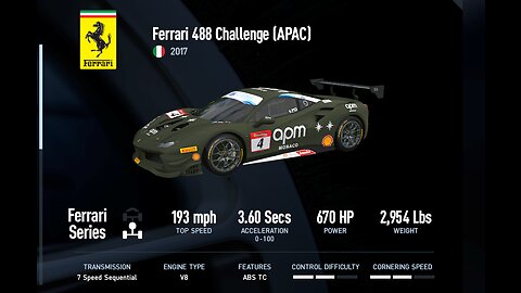 Driving the Ferrari 488 Challenge APAC 8 Laps at Willow Springs AI Skill Level 100 / Project Cars 2