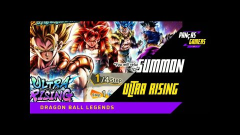 Summon Ultra Rising - Super Gogeta Ultra - DRAGON BALL LEGENDS PANÇAS GAMERS