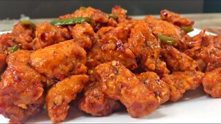 Spicy Chicken 65 Recipe • How To Make Chicken 65 Hyderabadi • Red Chicken Recipe • Dry Chicken 65