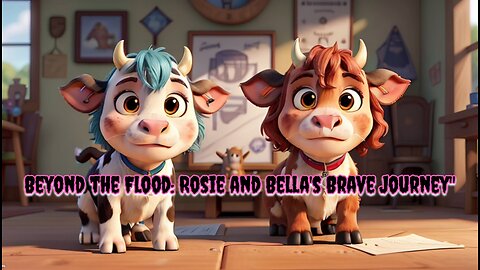 Rosie and Bella's Brave Journey: Beyond the Flood #cowvideos #englishvideo #forkids #toddlers #kid