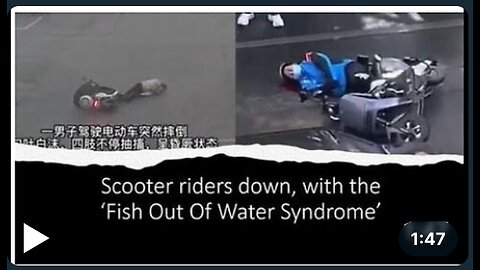 Two scooter riders go down with the 'Fish Out of Water Syndrome' - in seperate incidents