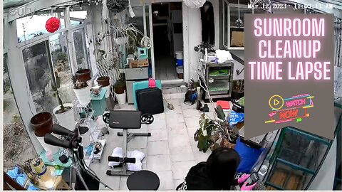 The Autistic Girl: Sunroom Cleanup Time Lapse