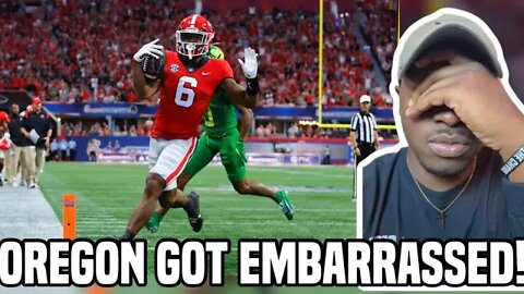 OREGON GETS DESTROYED! #11 Oregon vs #3 Georgia | 2022 College Football Highlights REACTION