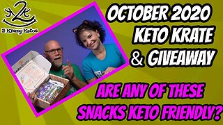 October 2020 Keto Krate unboxing and Givewaway