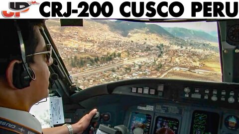 Piloting CRJ-200 to Cusco Peru | Cockpit Views