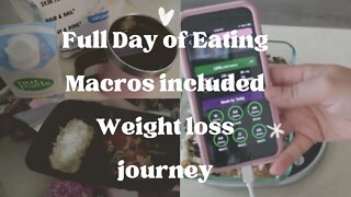 What I eat in a day - macros weight loss //full day of eating
