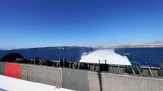 Greek Islands LIVE: Approaching Santorini by Ferry