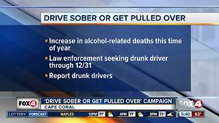 Drive sober or get pulled over campaign