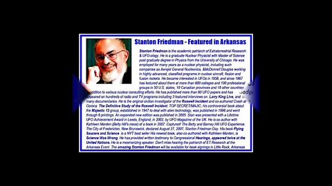 Stanton Friedman Evidence of ET Life 2018